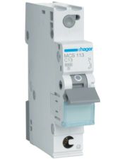 Автоматический выключатель Hager MCS113 QC 6кА C 13A 1P