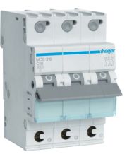 Автоматический выключатель Hager MCS316 QC 6кА C 16A 3P