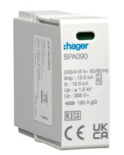 Вставной модуль Hager SPA090 1P T1+T2 L-N для SPA9xxx