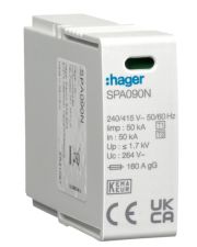 Вставной модуль Hager SPA090N 1P T1+T2 N-PE для SPA9xxx