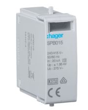 Вставной модуль Hager SPB015 T2 L-N 275В 40кА 1.35кВ