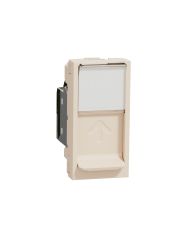 Компьютерная розетка RJ45 Schneider Electric Unica New NU341244 cat5 STP 1м бежевая