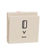 Карточный выключатель Schneider Electric Unica New NU328344 с подсветкой 10А 2м бежевый