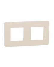 Двухместная рамка Schneider Electric Unica Studio Color NU280444 бежевая