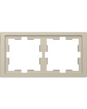 Двухместная рамка Schneider Electric D-Life MTN4020-6533 сахара