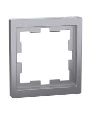 Одномісна рамка Schneider Electric D-Life MTN4010-6536 нержавіюча сталь