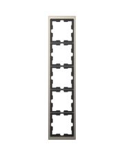 П''ятимісна рамка Schneider Electric D-Life MTN4050-6550 нікель