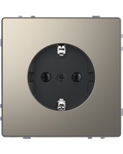 Розетка с з/к Schneider Electric D-Life MTN2301-6050 никель