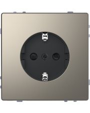 Розетка Schneider Electric D-Life MTN2300-6050 з з/к та шторками нікель