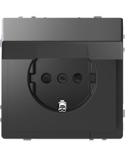 Розетка Schneider Electric D-Life MTN2310-6034 с з/к и крышкой антрацит