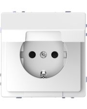 Розетка Schneider Electric D-Life MTN2310-6035 с з/к и крышкой белый лотос