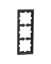 Трьомісна рамка Schneider Electric D-Life MTN4030-6534 антрацит