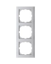 Трехместная рамка Schneider Electric M-PURE MTN4030-3660 алюминий