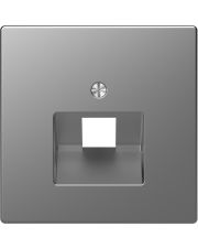 Центральная накладка Schneider Electric D-Life MTN4521-6036 RJ45 нержавеющая сталь