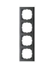 Четырехместная рамка Schneider Electric M-PURE MTN4040-3614 антрацит