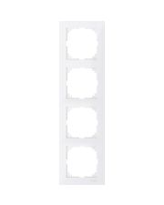 Четырехместная рамка Schneider Electric M-PURE MTN4040-3619 полярно-белая