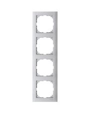 Чотирьохмісна рамка Schneider Electric M-PURE MTN4040-3660 алюміній