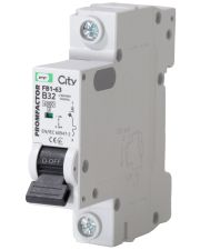 Автоматичний вимикач Promfactor CITY FB1-63 1P B 32A 6кА (FB1CIB1032)