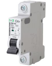 Автомат электропитания Promfactor CITY FB1-63 1P C 3A 6кА (FB1CI1003)