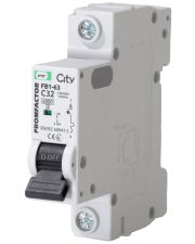 Автоматический выключатель Promfactor CITY FB1-63 1P C 32A 6кА (FB1CI1032)