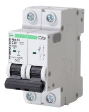 Автомат электропитания Promfactor CITY FB1-63 2P C 10A 6кА (FB1CI2010)