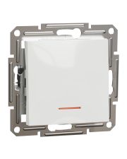 Выключатель проходной с подсветкой Schneider Electric Asfora без рамки белый (EPH1570121)