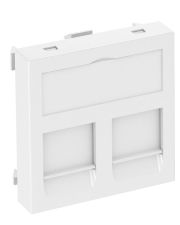 Накладка для супортов модуля OBO Bettermann 45х45 2хRJ45 (AMP SL Series Brand-Rex Nexans) белая (6119202)