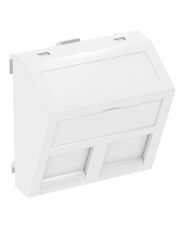 Кутовая накладка для супортов модуля OBO Bettermann 45х45 2хRJ45 (AMP SL Series Brand-Rex Nexans) белая (6119238)