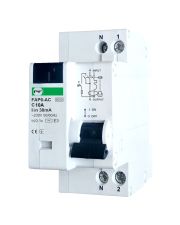 Дифференциальный автомат Promfactor FAP6-AC C 10А/0,03A 2P (1P+N) 6кА (FAP06C10030AC)
