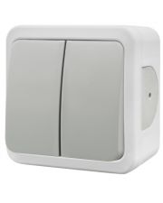 Накладной выключатель 2-кл NE-AD MULTIMA 92-51-03 белый