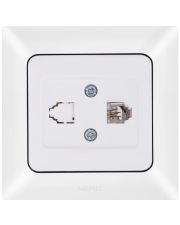 Телефонная розетка NE-AD ARAS 93-110-11-1 белая