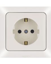 Розетка NE-AD ARAS 93-111-08-E с з/к и шторками кремовая