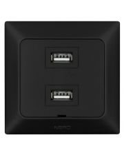 Розетка USB NE-AD ARAS 93-124-72 2 TYPE-A черная
