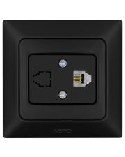 Телефонная розетка NE-AD ARAS 93-124-11-1 черная
