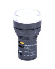 Сигнальный индикатор NOARK Ex9IL 2R w выступающий 24В AC/DC белый (105463)
