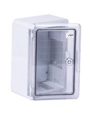 Ударопрочный шкаф ADAL PANO MD9021 200x300x130мм ABS с монтажной панелью и прозрачной дверцей IP65