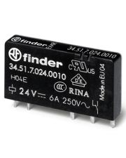 Ультратонкое реле Finder 1CO 6A 12В DC (345170120010)