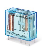 Миниатюрное реле Finder 2CO 10A 24В DC шаг 5мм (406290240000)