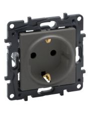 Розетка Legrand Niloe Step 16А 250В з заземленням гвинтовий механізм сталь (863421)