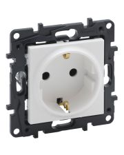 Розетка Legrand Niloe Step 16А 250В со шторками и заземлением зажимной механизм белая (863120)