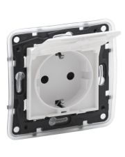 Розетка Legrand Niloe Step 16А 250В с крышкой и заземлением IP44 белая (863123)