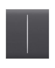 Клавиша умного выключателя 2кл Ajax 46028.140.GP CenterButton для LightSwitch графитовая (29824)