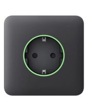 Центральная панель умной розетки Ajax 52805.164.BL SoloCover Smart для OutletCore черная (38781)