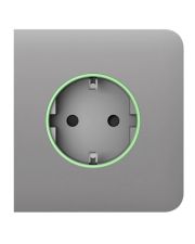 Центральная панель умной розетки Ajax 60002.163.FG SideCover Smart для OutletCore дымная (38801)
