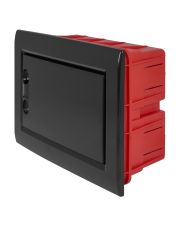 Вбудованний пластиковий корпус E.Next e.plbox.pro.w.08b.black 8м чорний IP40 (CP12908B)