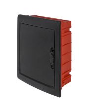 Вбудованний пластиковий корпус E.Next e.plbox.pro.w.24b.black 24м чорний IP40 (CP12924B)