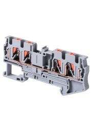 Набірна клемна колодка E.Next e.tc.din.spring.4.2-2 на DIN-рейку 4 контакти (s070011)