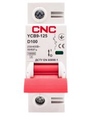 Автоматический выключатель CNC YCB9-125 1Р 100А 10kA D