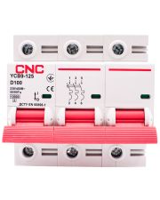 Автоматический выключатель CNC YCB9-125 3Р 100А 10kA D