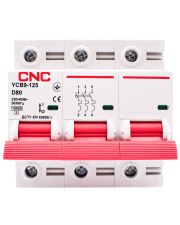 Автоматический выключатель CNC YCB9-125 3Р 80А 10kA D